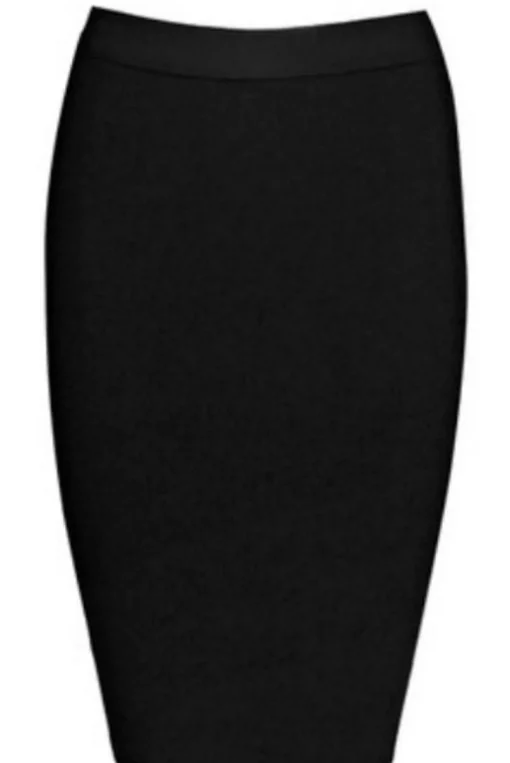 Midi Pencil Bandage Skirt - Nude/White/Black