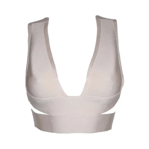 Milan Crop Top - Nude