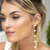 Orla Pearl Drop Earrings in Gold