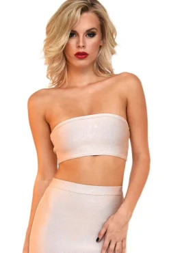 Paris Bandage Bandeau Top - Nude (S - Clearance Sale)