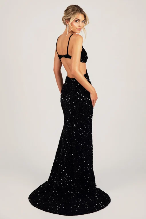 Parker Cut Out Gown - Black