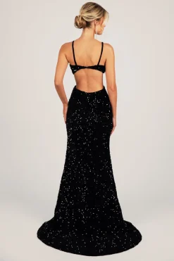 Parker Cut Out Gown - Black