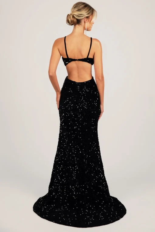 Parker Cut Out Gown - Black