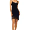 Piper Fringe Hem Dress - Black