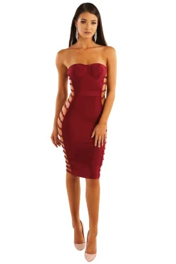 Romi Dress - Wine (Size XS - Clearance Sale)