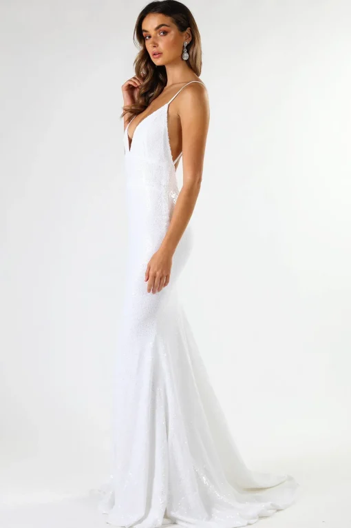 Roselle Gown - White