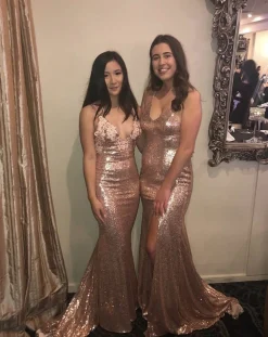 Roselle Luxe Gown - Rose Gold (XS,M,XL - Clearance Sale)