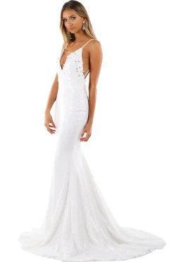 Roselle Luxe Gown - White (S - Clearance Sale)