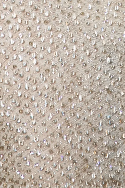Roxie Embellished Mini Skirt - Silver