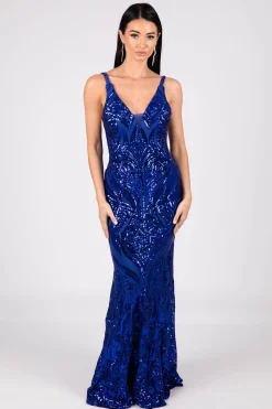 Seraphine Sequin Gown - Royal Blue