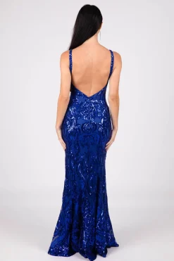Seraphine Sequin Gown - Royal Blue