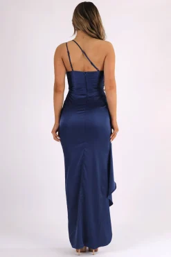 Shay One Shoulder Maxi Dress - Navy