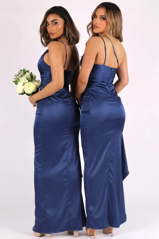 Shay One Shoulder Maxi Dress - Navy