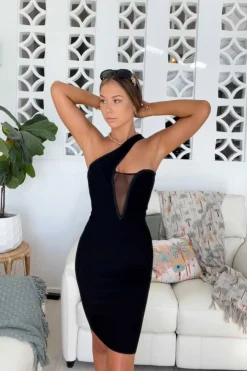 Stephanie Bandage Dress - Black