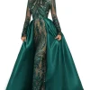 Style 1705 Long Sleeve Gown in Emerald by Portia & Scarlett (Last Pieces - S & XXL)