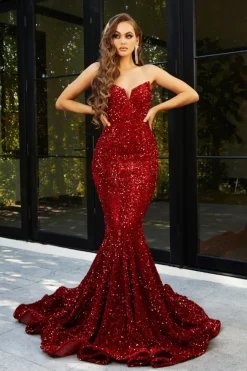 Style PS21208 in Red by Portia & Scarlett
