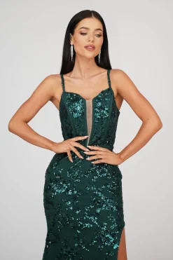Tatiana Corset Gown - Emerald (XS - Clearance Sale)