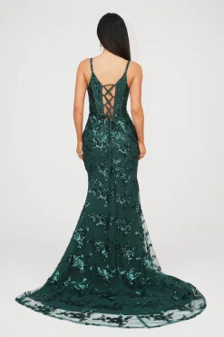 Tatiana Corset Gown - Emerald (XS - Clearance Sale)