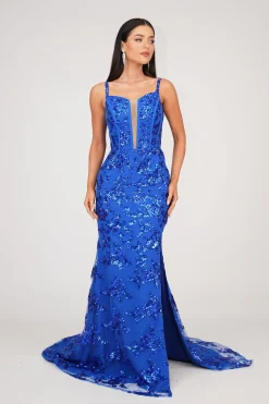 Tatiana Corset Gown - Royal Blue (XS - Clearance Sale)