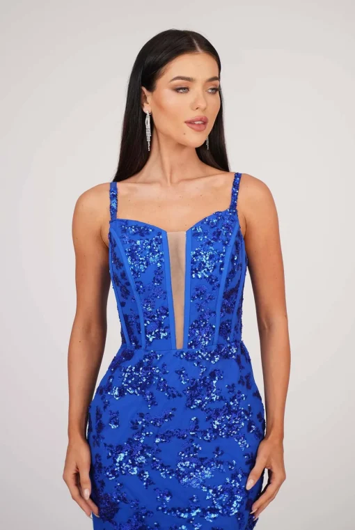 Tatiana Corset Gown - Royal Blue (XS - Clearance Sale)