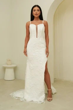 Tatiana Corset Gown - White (XS - Clearance Sale)
