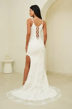 Tatiana Corset Gown - White (XS - Clearance Sale)