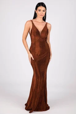 Thalia Gown - Shimmer Copper