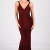 Thalia Gown - Shimmer Wine