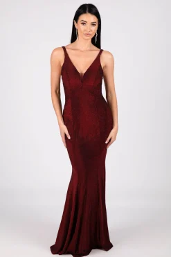 Thalia Gown - Shimmer Wine