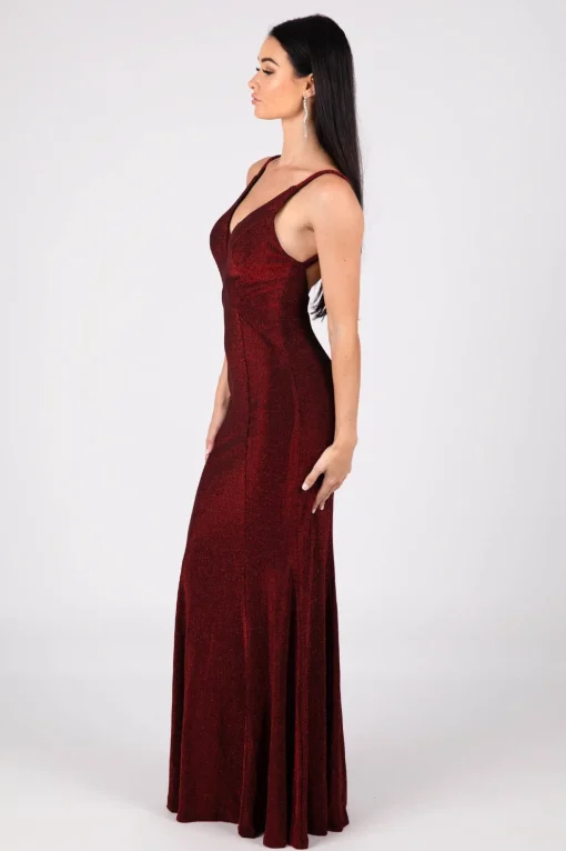 Thalia Gown - Shimmer Wine