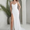 TYRA Matte Satin Gown - Ivory