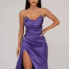 TYRA Satin Gown - Purple