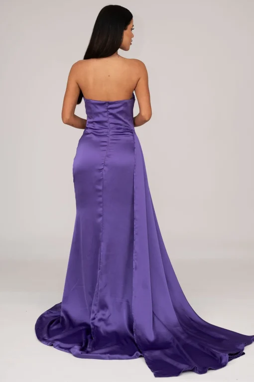 TYRA Satin Gown - Purple
