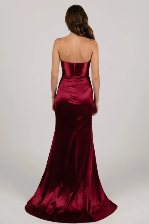 Zaria Gown - Burgundy