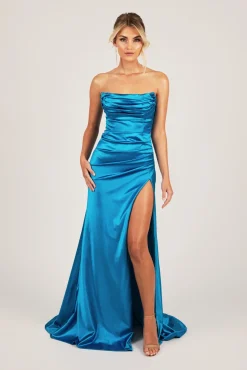 Zaria Gown - Sky Blue